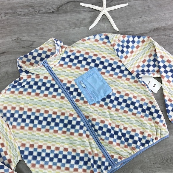 🔆RVCA🔆 DOWNSIDE ZIP FLEECE JACKET - Picture 5 of 15